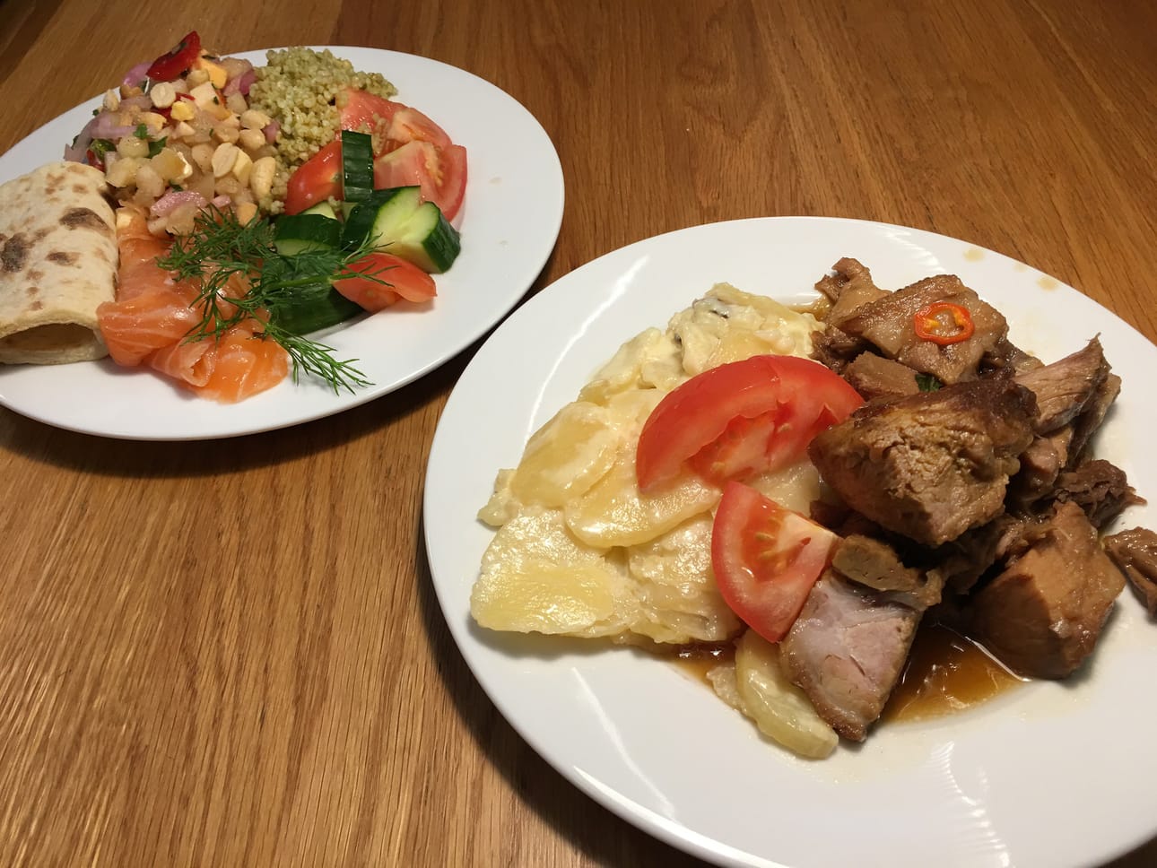 Huovisen leipomon lounas on monipuolinen, runsas ja maukas.