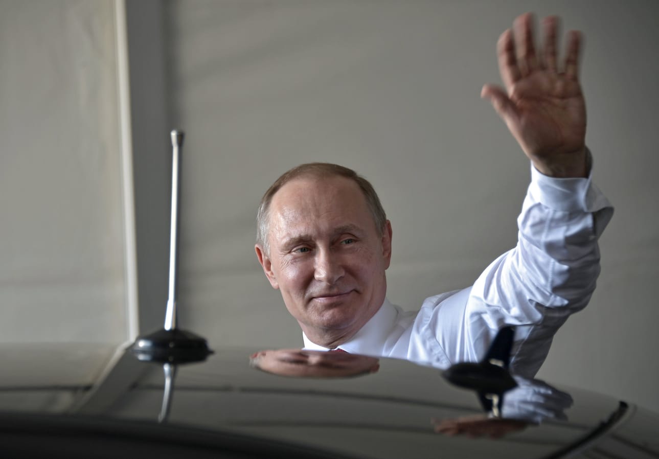 Presidentti Vladimir Putin vetosi puhelun aikana virkaveljeensä Donald Trumpiin, jotta Korean niemimaan kiristynyttä ilmapiiriä saataisi liennytettyä, kertoo uutistoimisto Tass. Arkistokuva.