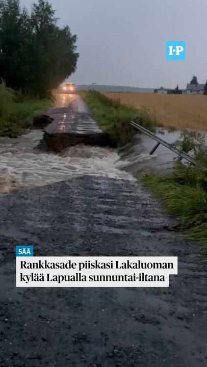 Vesi virtasi valtoimenaan Lapualla