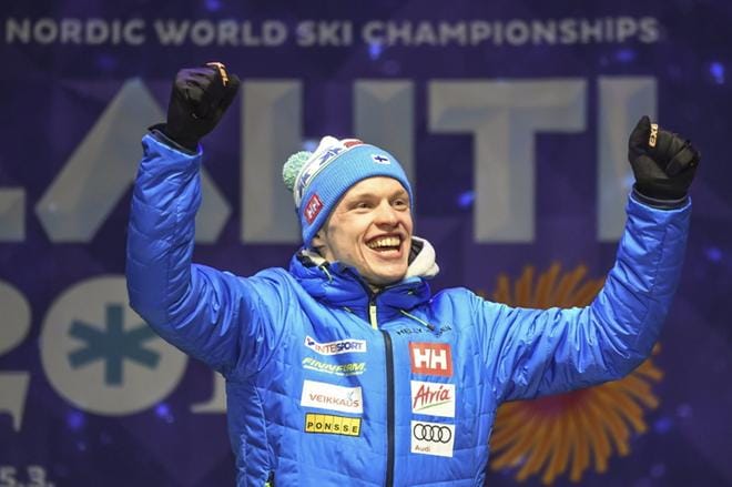 Iivo Niskanen on saanut paljon onnitteluja MM-kullastaan. EPA/KIMMO BRANDT