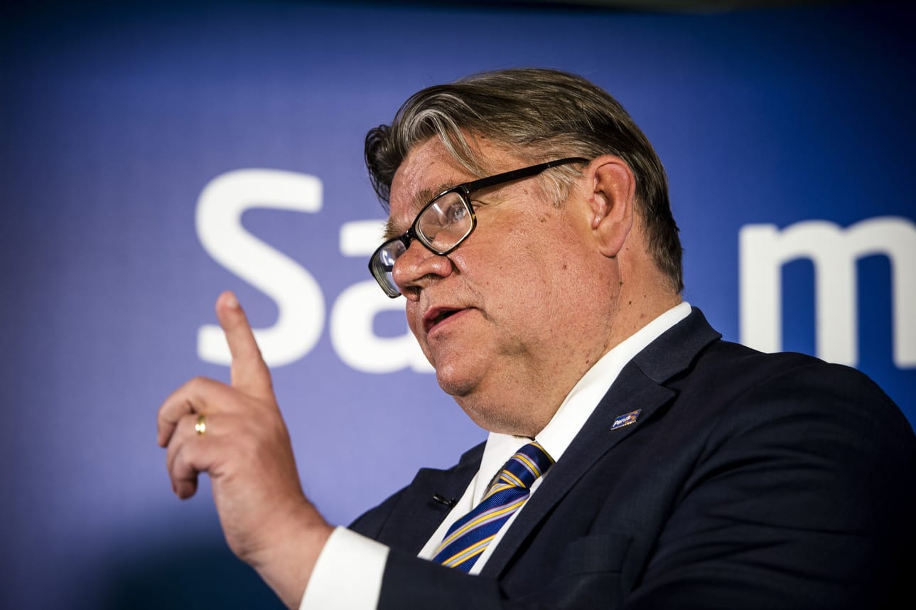 Perussuomalaisten entinen puheenjohtaja, ulkoministeri Timo Soini. Arkistokuva.