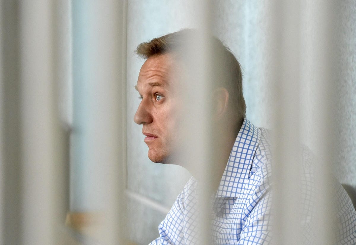 Oppositiovaikuttaja Aleksei Navalnyi on oikeudenkäynnin kuluessa arvostellut Venäjän sotatoimia. LEHTIKUVA / AFP