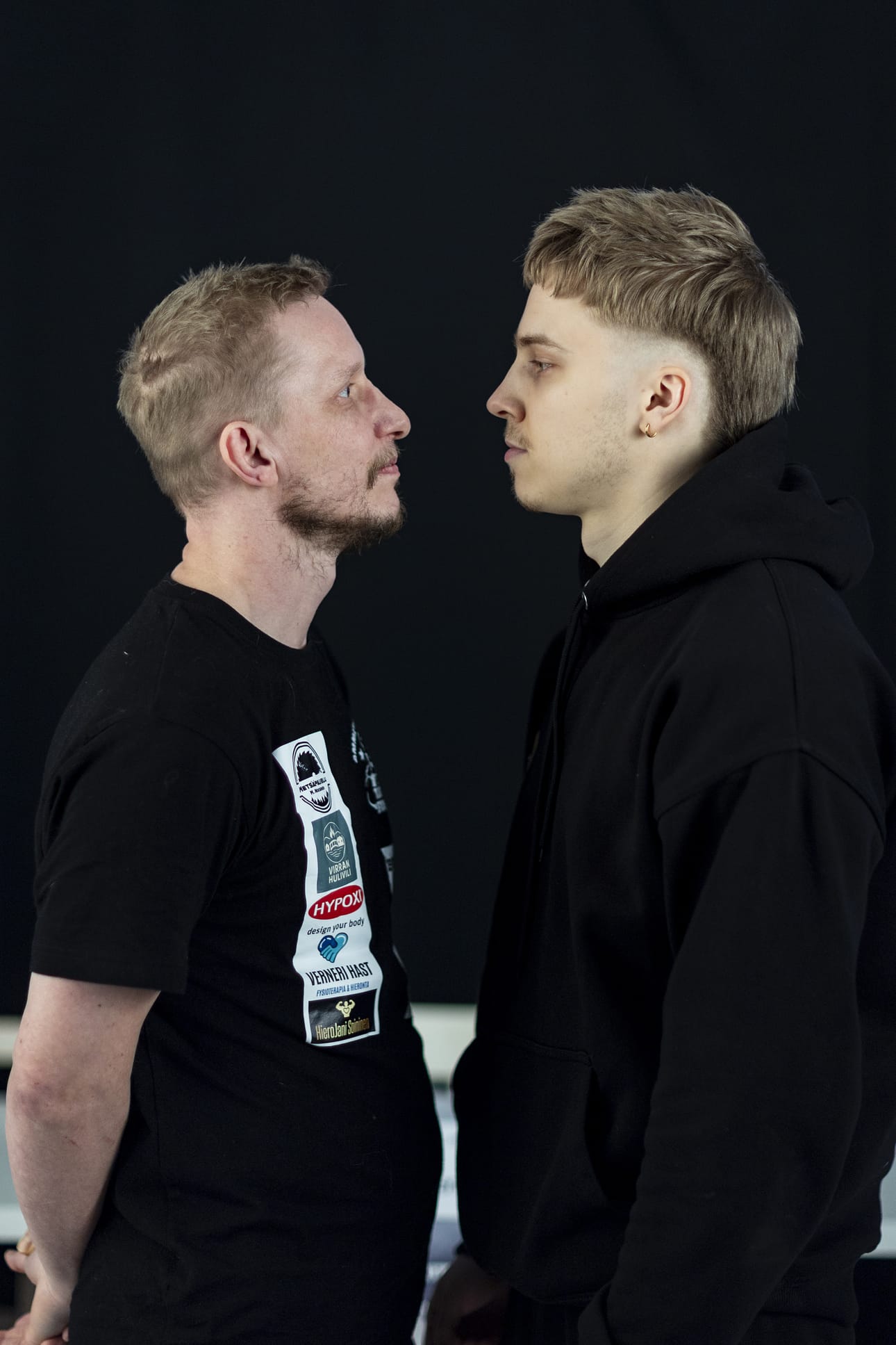 Tuomo Eronen (vas.) ja Elias Okkonen hakivat jo henkisiä asetelmia tulevaan SM-titteliotteluun.