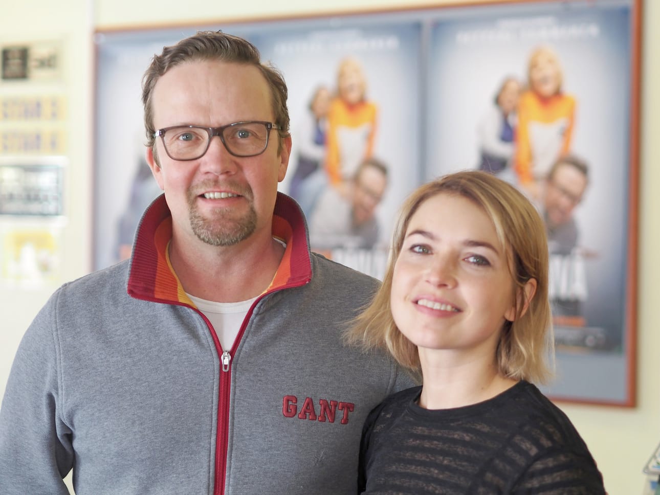 Elokuvateatteri Starissa vierailleet Petteri Summanen ja Marja Salo nähdään myös Yösyöttö-elokuvan jatko-osassa Tarhapäivässä.