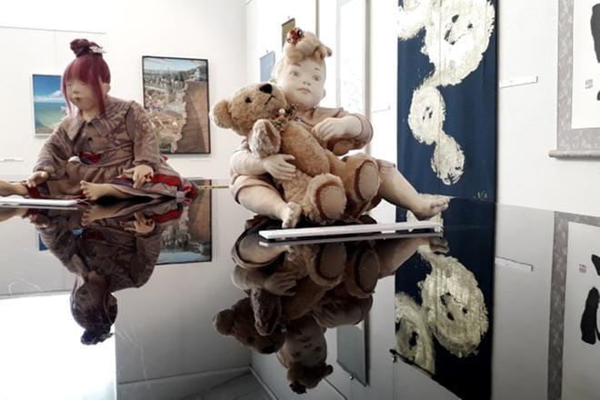 Japanilaista taidetta on nähtävillä Alajärven Nelimarkka-museossa, Villa Väinölässä ja Alajärven kirjastossa. KUVA: SARI HEINILÄ