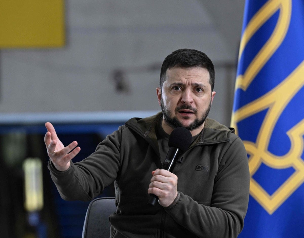 Presidentti Volodymyr Zelenskyi sanoo, ettei hän usko Krimin uudelleenvaltaamiseen sotilaallisin keinoin. Arkistokuva. LEHTIKUVA / AFP