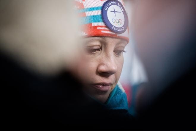 Kaisa Mäkäräinen oli Olympiakomitean papereissa potentiaalinen mitalisti kaikissa neljässä henkilökohtaisessa olympiakilpailussaan. KUVA: Iltalehti