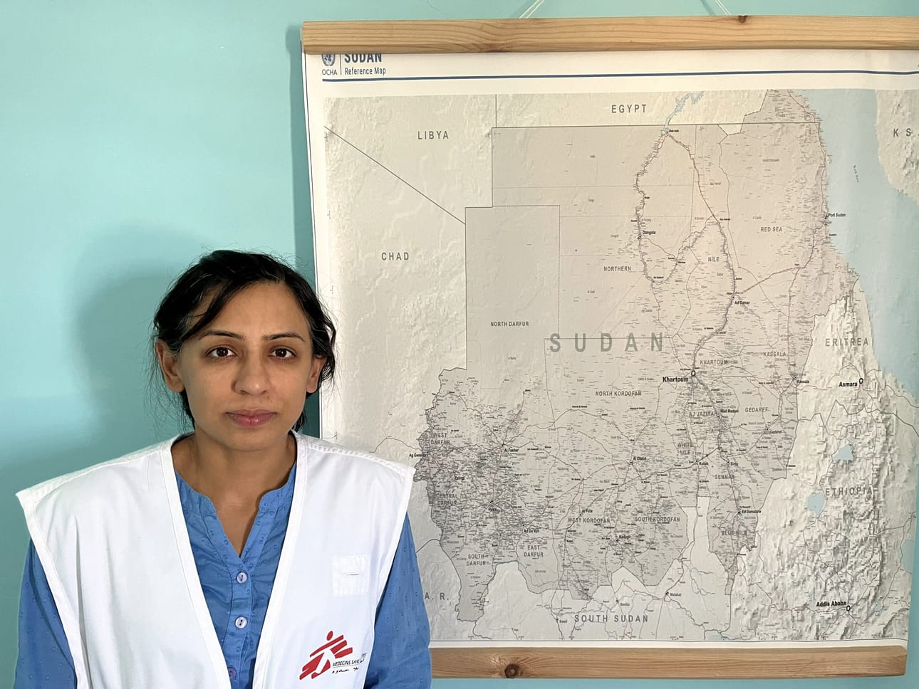 Humanitaaristen asioiden koordinaattori Sonal Marwahin mukaan Lääkärit ilman rajoja on yksi kolmesta kansainvälisestä avustusjärjestöstä, jotka ovat pystyneet jatkamaan toimintaa Sudanissa Zamzamin pakolaisleirissä. LEHTIKUVA / Handout / Lääkärit ilman rajoja