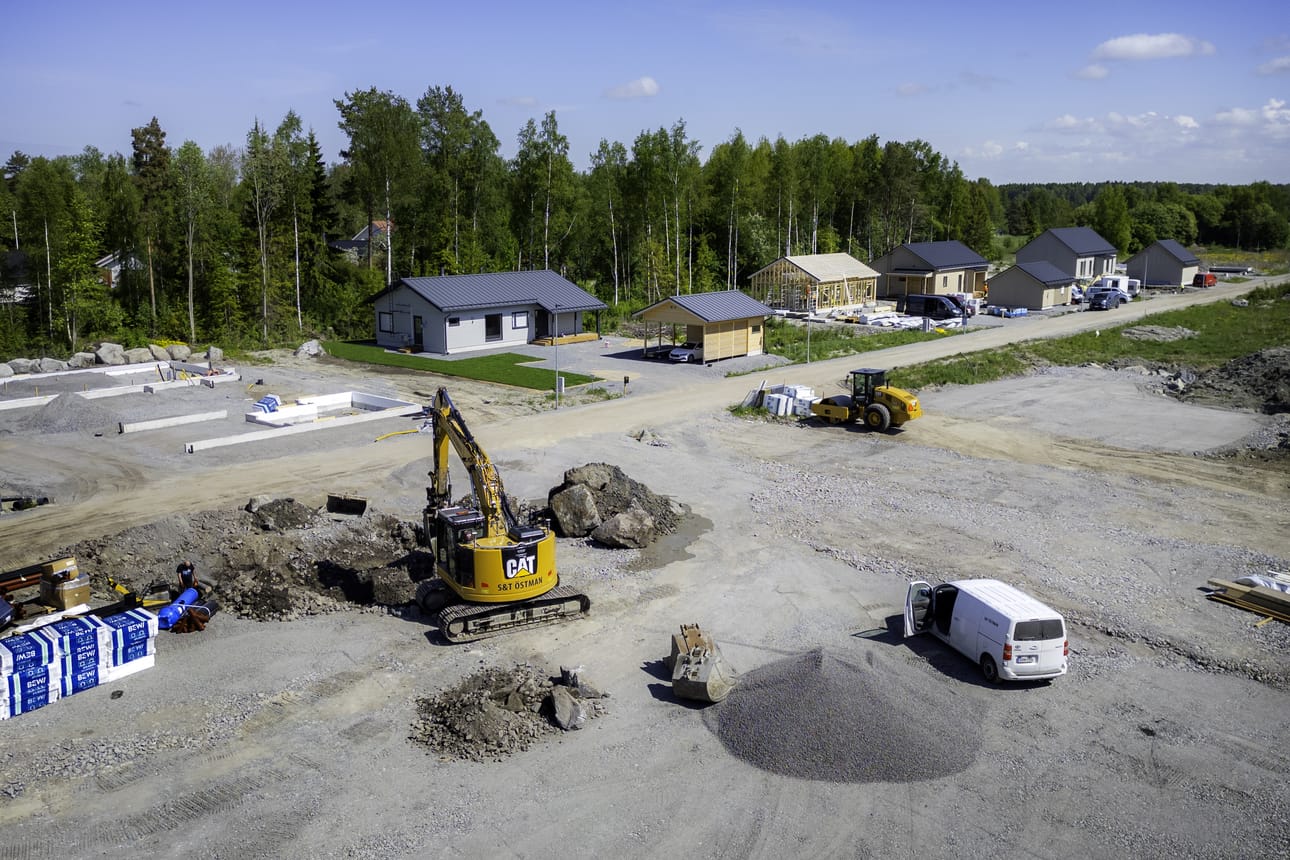 Vaasan Teeriniemelle rakennetaan 13 omakotitalon asuinaluetta.