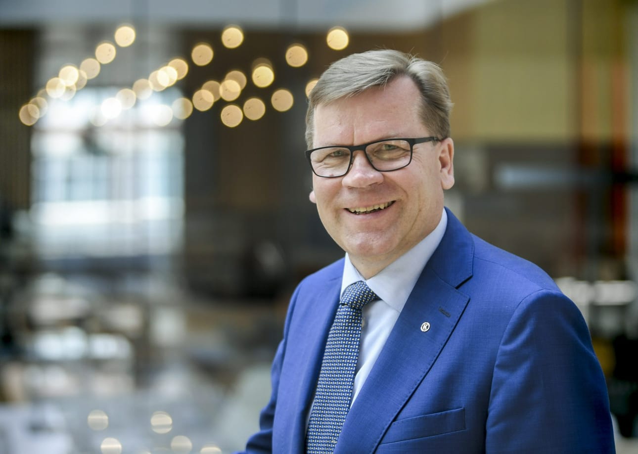 Keskon pääjohtaja Mikko Helander kertoo, että heinä-syyskuun tulos on Keskon kaikkien aikojen paras neljännesvuositulos. LEHTIKUVA / MARKKU ULANDER