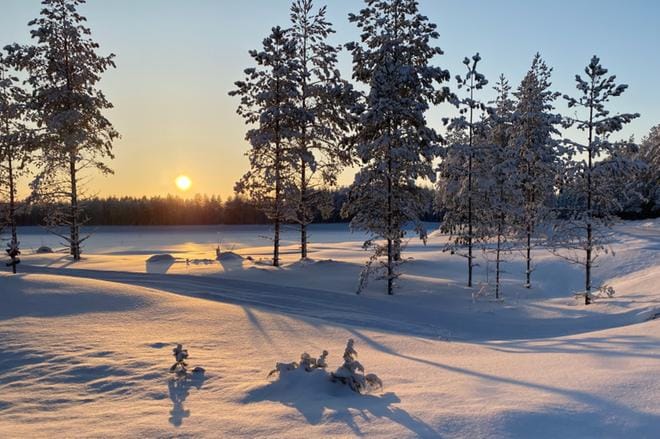 Kuuden tähden reitistön varrella on paljon upeita maisemia. KUVA: LIISA HEINÄMÄKI