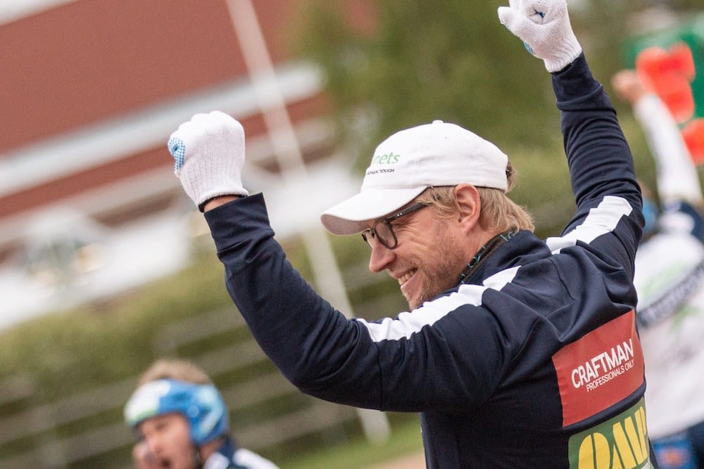 Pelinjohtaja Antti Vihtkari oli tyytyväinen.