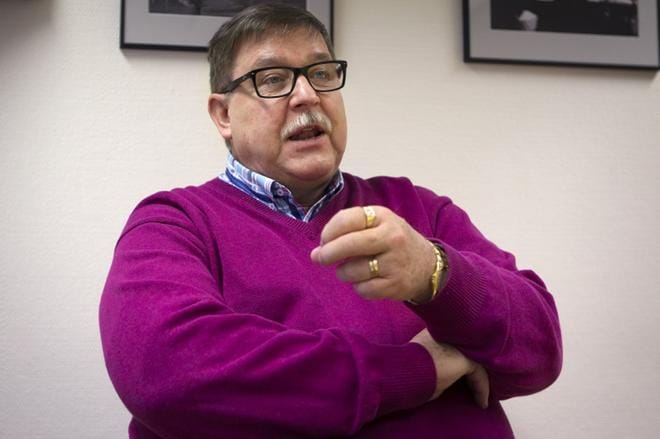 Lasse Anttila on paitsi kaupunginvaltuutettu niin myös Alavuden kaupunginhallituksen ensimmäinen varapuheenjohtaja. Kuva: Maria Mäki