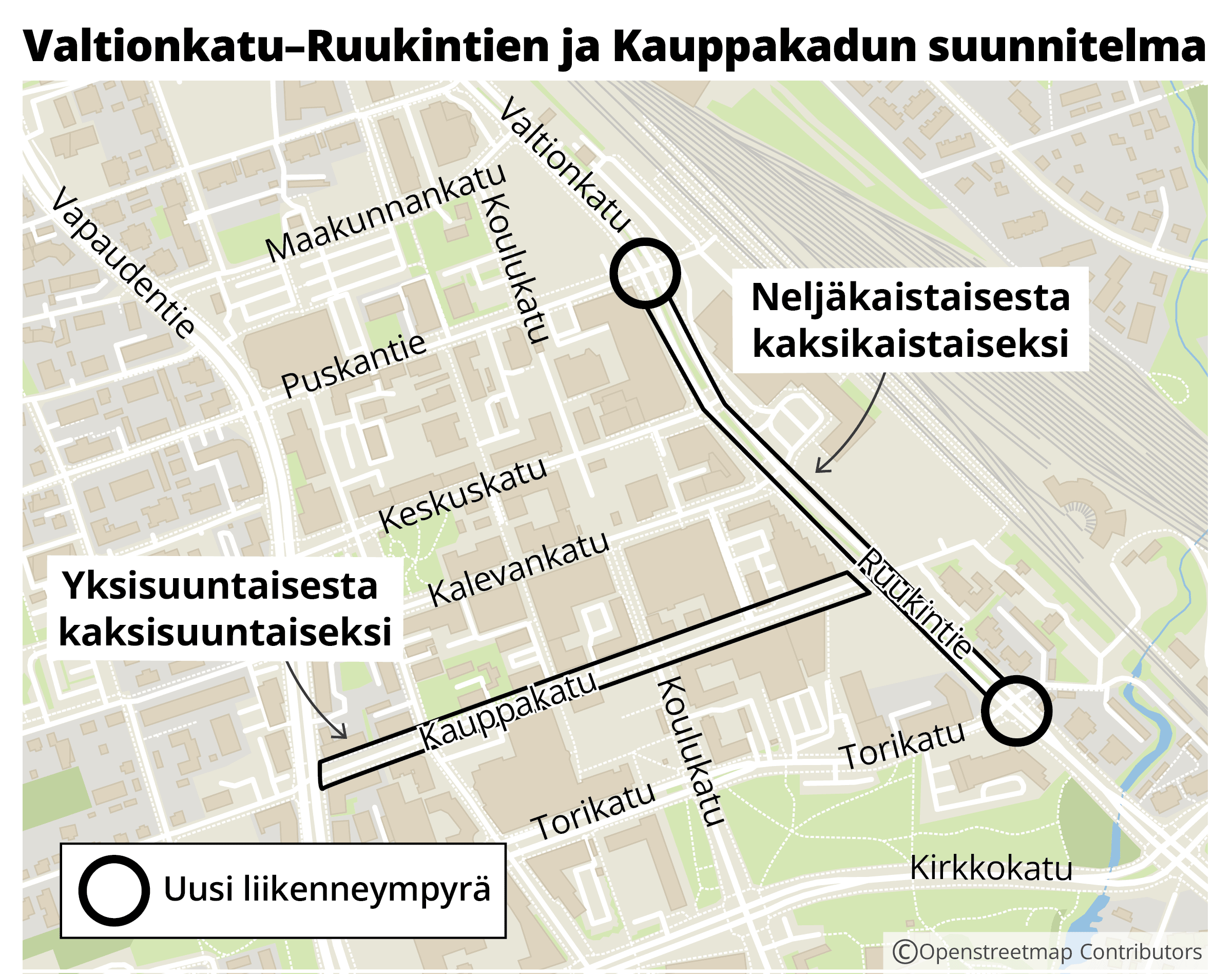 Seinäjoen kaupunginhallitus näytti vihreää valoa keskustan katumuutoksille – Ajokaistojen vähentäminen siirtyy suunnitteluvaiheeseen