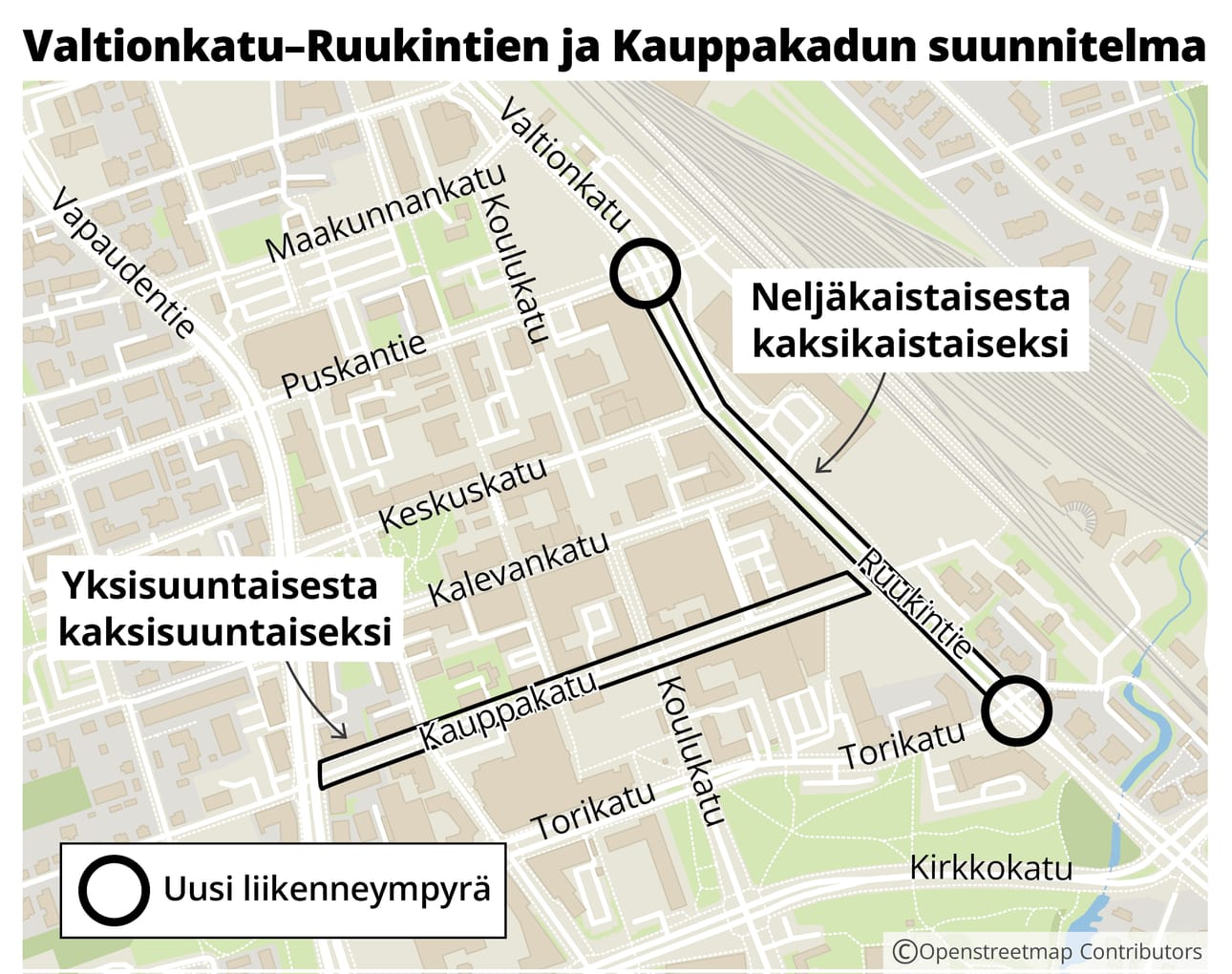 Yleissuunnitelma on vasta alustava ja se tarkentuu yksityiskohtaisemmalla katusuunnitelmalla ensi vuoden aikana.