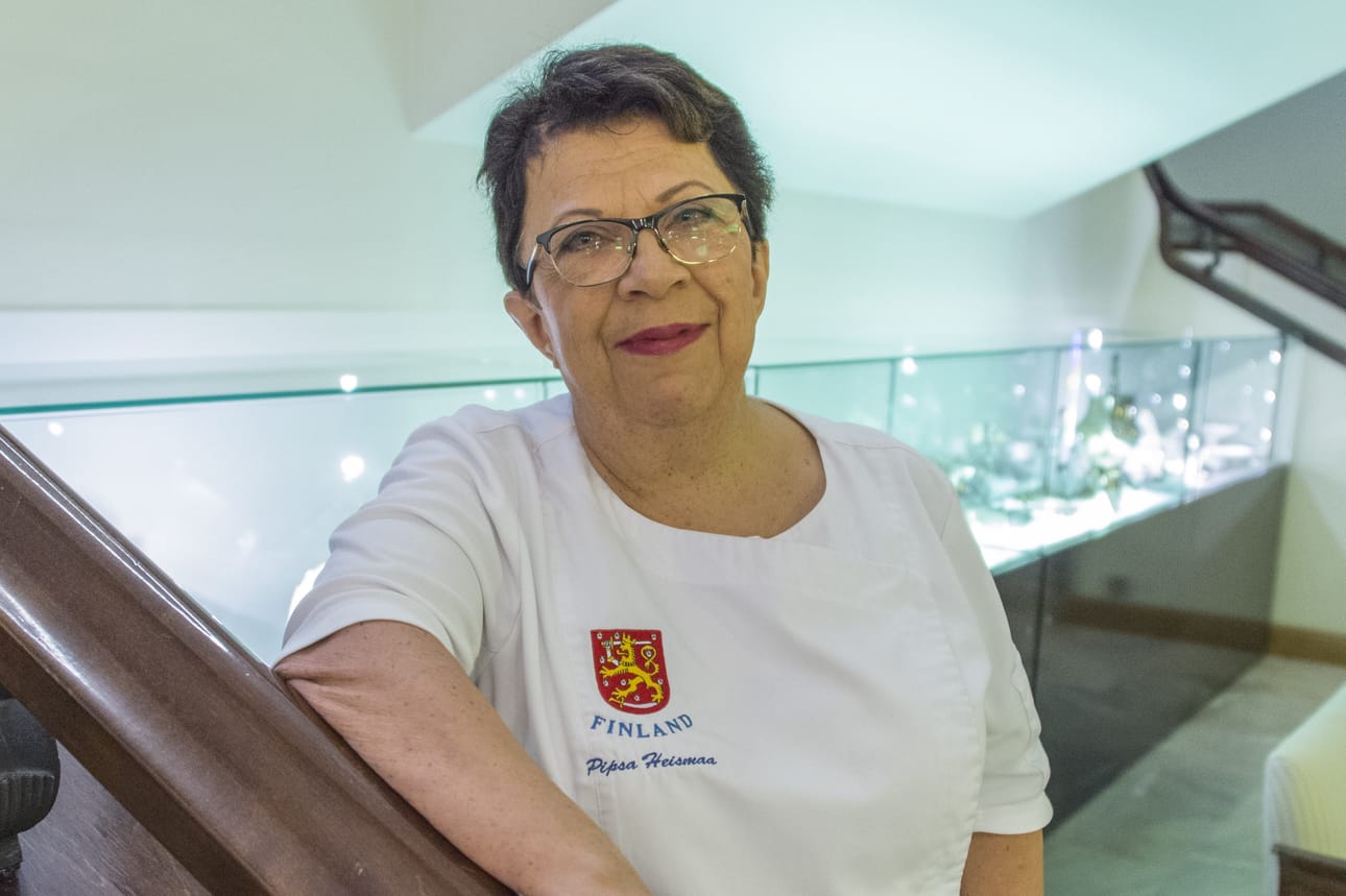 Keittiömestari Pipsa Heismaa on laatinut juhlien ruokalistan.