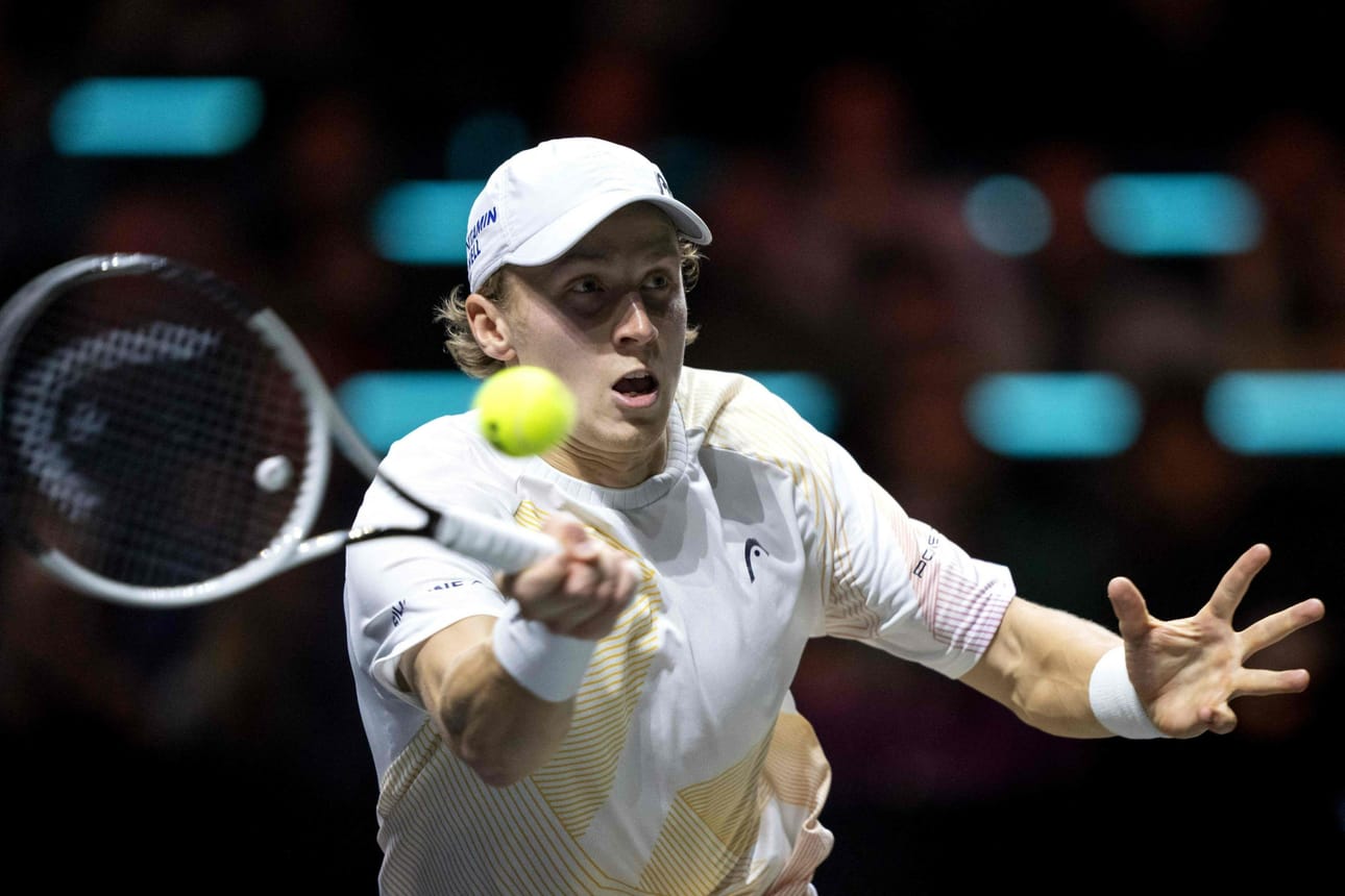 Maailmanlistalla sijalla 66 oleva Ruusuvuori ja sijaa 48 pitävä Giron kohtasivat ATP-tasolla jo neljännen kerran. LEHTIKUVA / AFP