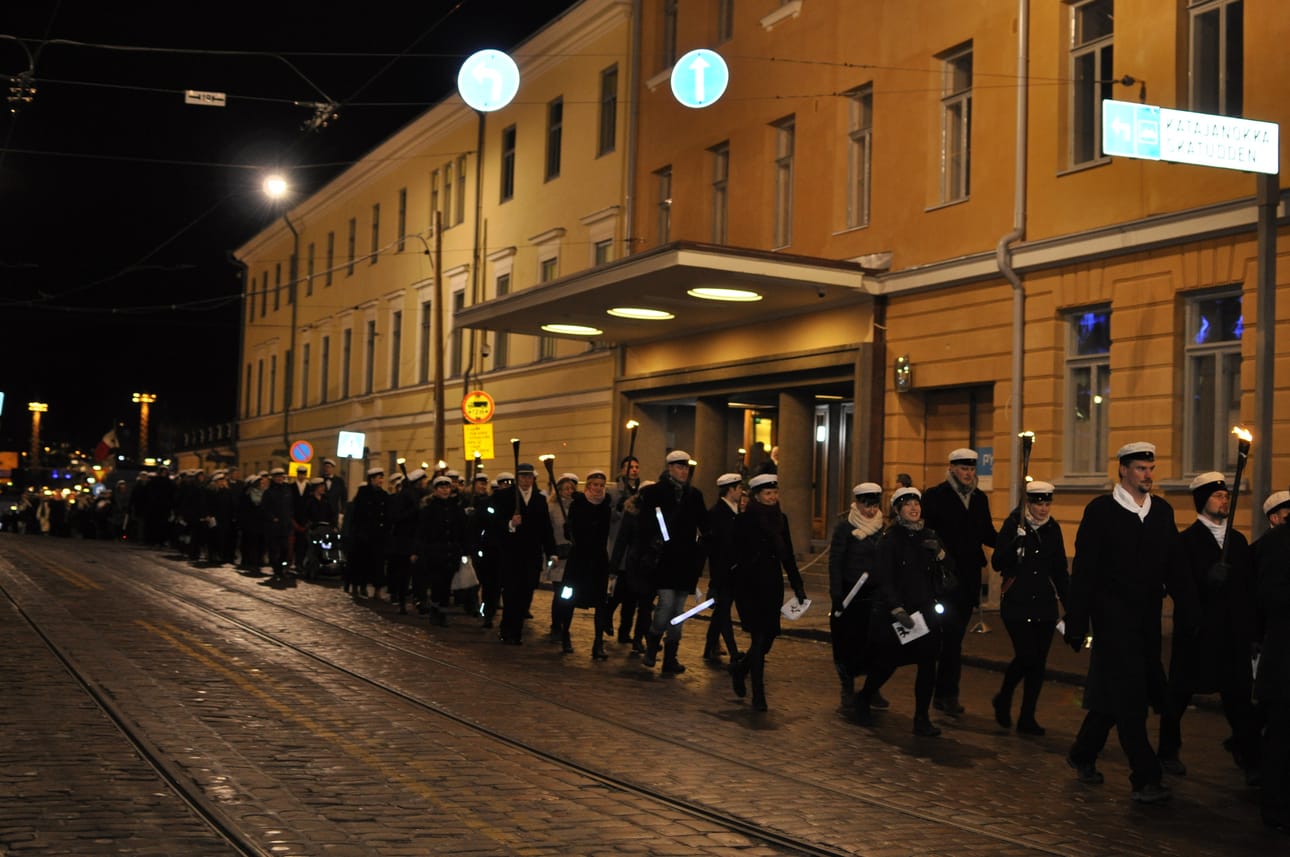 Opiskelijoiden itsenäisyyspäivän juhlakulkue on yksi kuudesta kulkueesta/kokoontumisesta, joista on ilmoitettu.