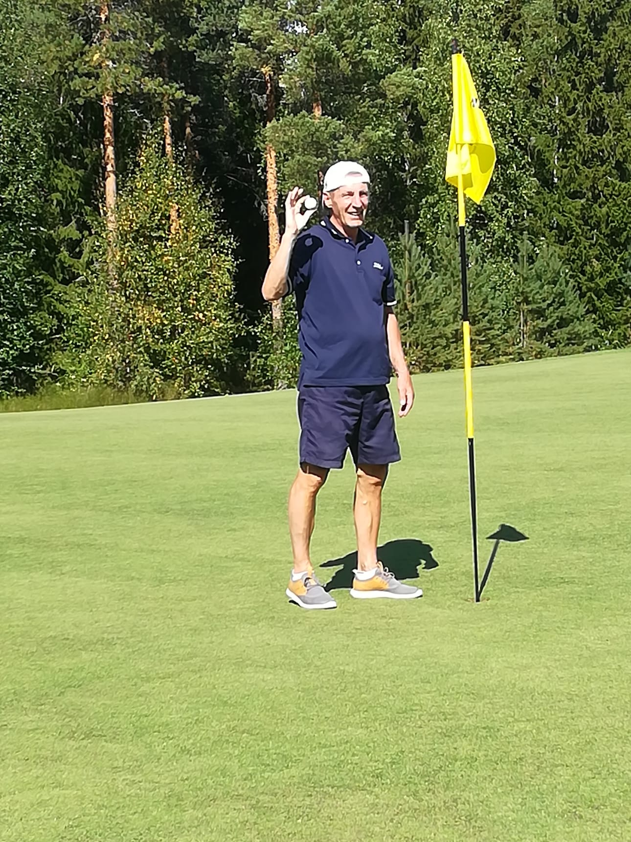 Matti Tervonen onnistui väylällä numero 13 lyömään hole in onen.