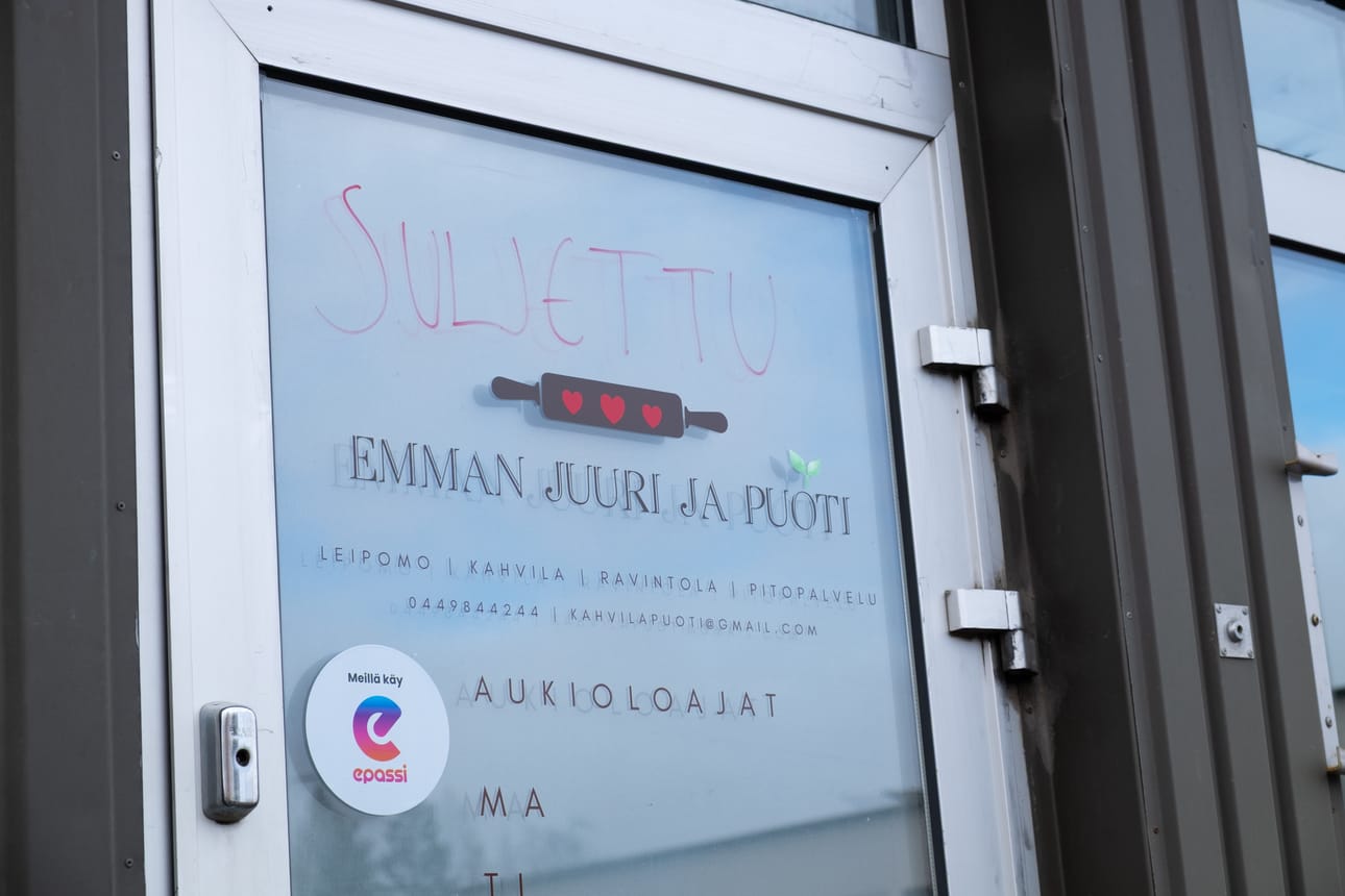 Leipomokahvila Emman Juuri ja Puoti suljettiin 30. huhtikuuta.