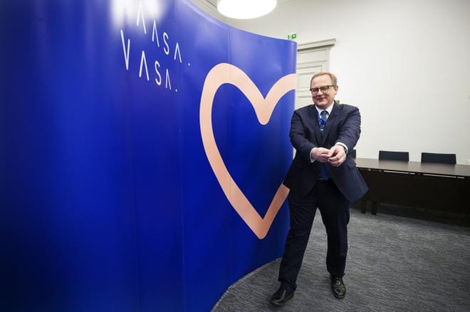 Vaasan Kaupunginjohtaja Tomas Häyry iloitsi keväällä, kun Johnson Mattheyn kanssa päästiin aiesopimukseen akkumateriaalitehtaasta. Syksyllä brittiyhtiö vetäytyi hankkeesta, mutta moni muu yhtiö on Häyryn mukaan nyt kiinnostunut tontista. Arkistokuva.