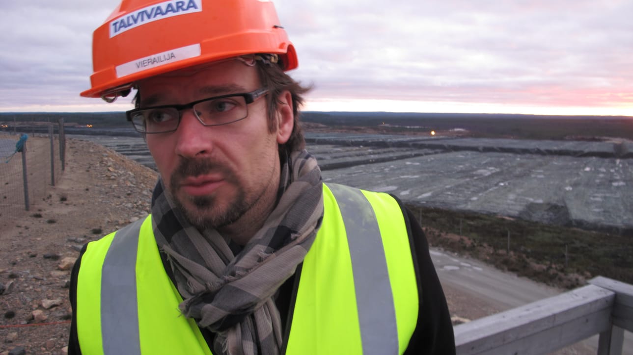 Ympäristöministeri Ville Niinistö (vihr.) vieraili Talvivaarassa viime vuoden lokakuussa.