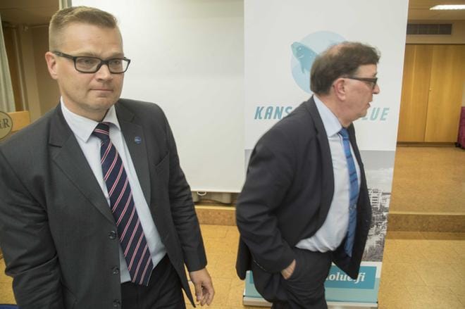 Paavo Väyrynen (oik.) ja Sami Kilpeläinen. Kuva: COM.PIC / Mauri Ratilainen