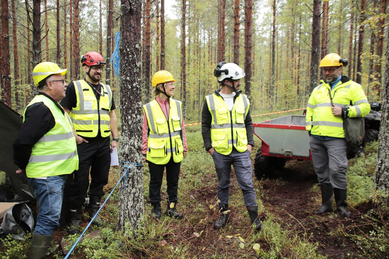 Alpo Konola, Juha-Matti Kekki, Tiina Ruotsalainen ja Perttu Haapalahti kuulivat GTK:n erikoistutkija Jukka Konnunahon kertomana, mikä sai GTK:n kiinnostumaan Vornasta tutkimuskohteena.