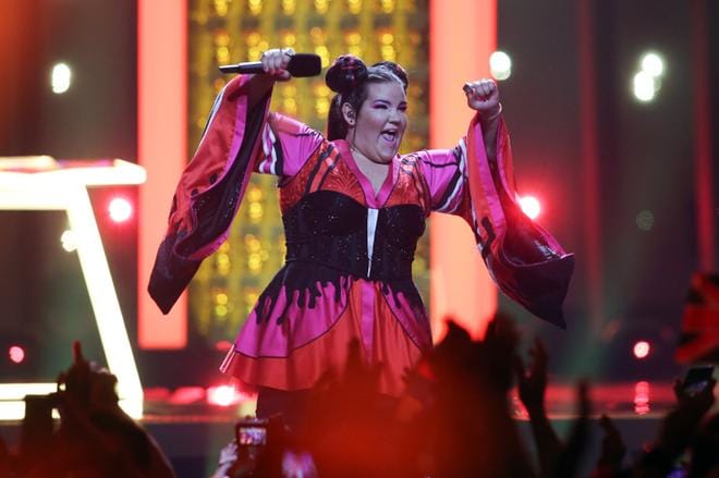Israelin Netta voitti Euroviisut 2018 Lissabonissa kappaleella Toy. Ensi vuoden viisut ovat Israelissa. KUVAT: JOSE SENA GOULAO