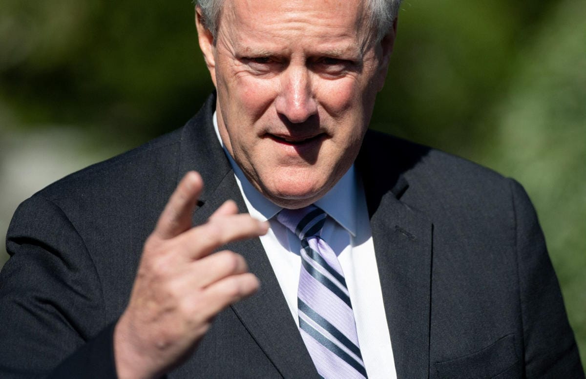 Mark Meadows kieltäytyi viime viikolla yllättäen todistamasta Capitolin mellakkaan liittyvässä tutkinnassa. LEHTIKUVA/AFP