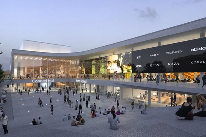 Wasa Stationin valmistuminen kestää 3–5 vuotta. YIT tekee rakennuspäätöksen sitten, kun se on saanut houkuteltua tarpeeksi investoijia projektiin. HAVAINNEKUVA: YIT