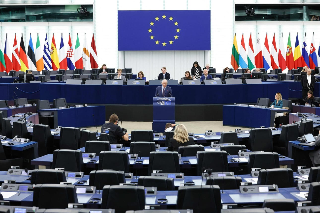 EU:n laina Ukrainalle on osa rikkaiden G7-maiden 45 miljardin euron pakettia. LEHTIKUVA / AFP