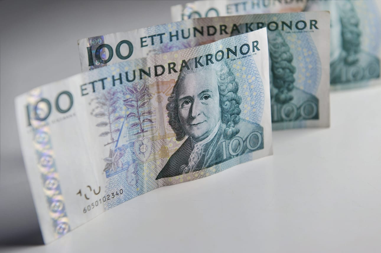 Valtaosa kaupankäynnistä Ruotsin kruunulla tapahtuu ulkomailla. LEHTIKUVA / Timo Jaakonaho