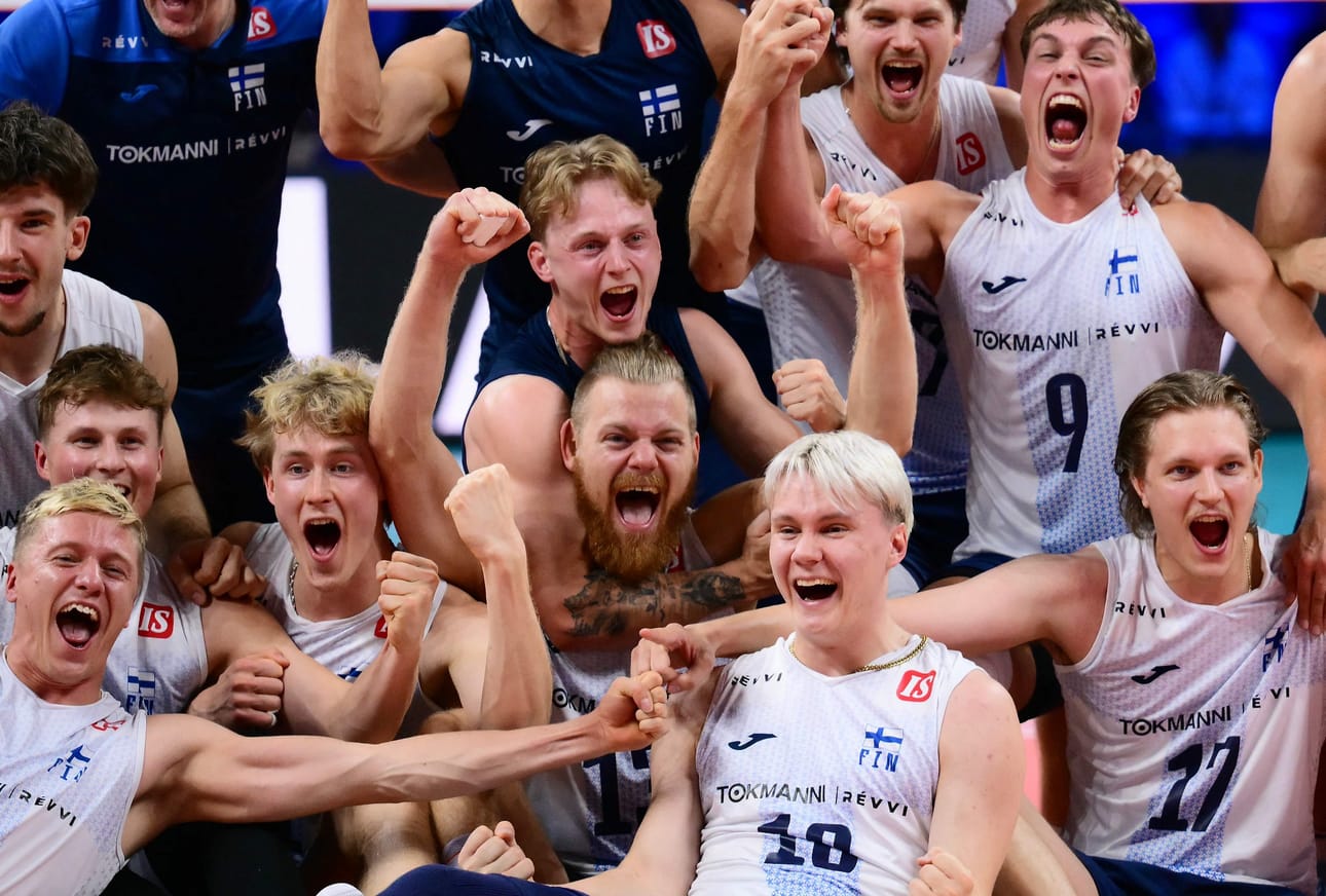 Suomen lentopallomaajoukkue teki Milanossa historiaa.