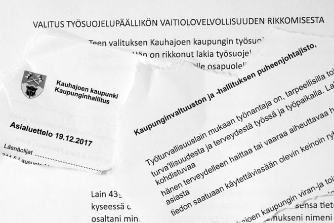 Työsuojeluasioiden puiminen jatkuu Kauhajoella vielä ensi vuoden puolella. KUVA: JORMA HAVULA