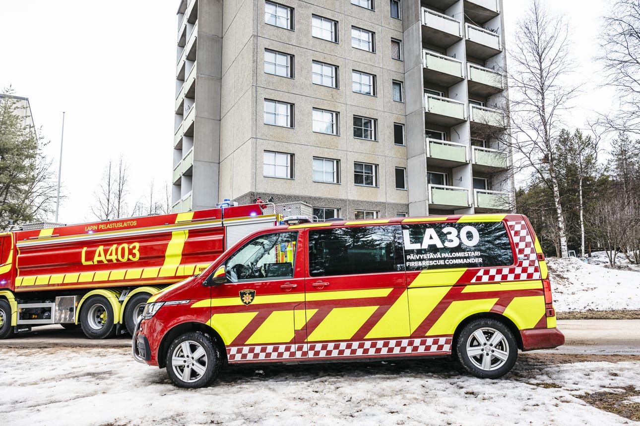 Pelastuslaitos oli paikalla kuuden yksikön voimin.