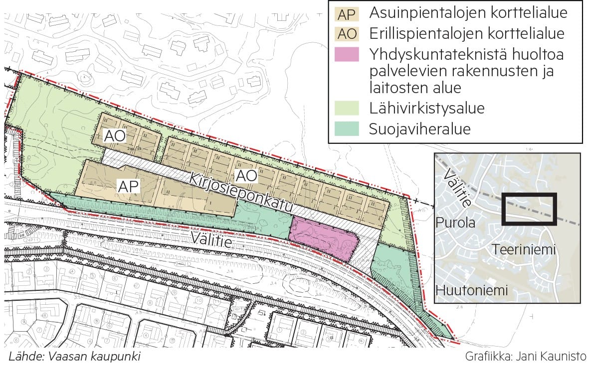 Teeriniemen tonttien kysynnässä näkyy kehitystä parempaan suuntaan. Kuvituskuva.