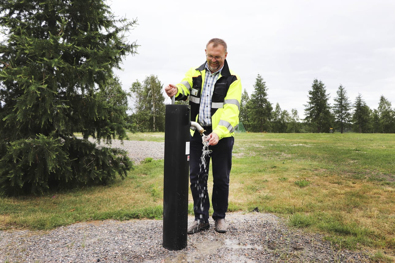 Rajamaan rannassa on yksi kaupungin vesipisteistä.