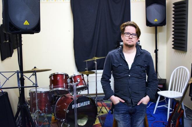 Marko Perälä kuvailee Vaasa Picnicin olevan kotikutoinen vaasalainen tapahtuma. Kuva: Mikko Lankila
