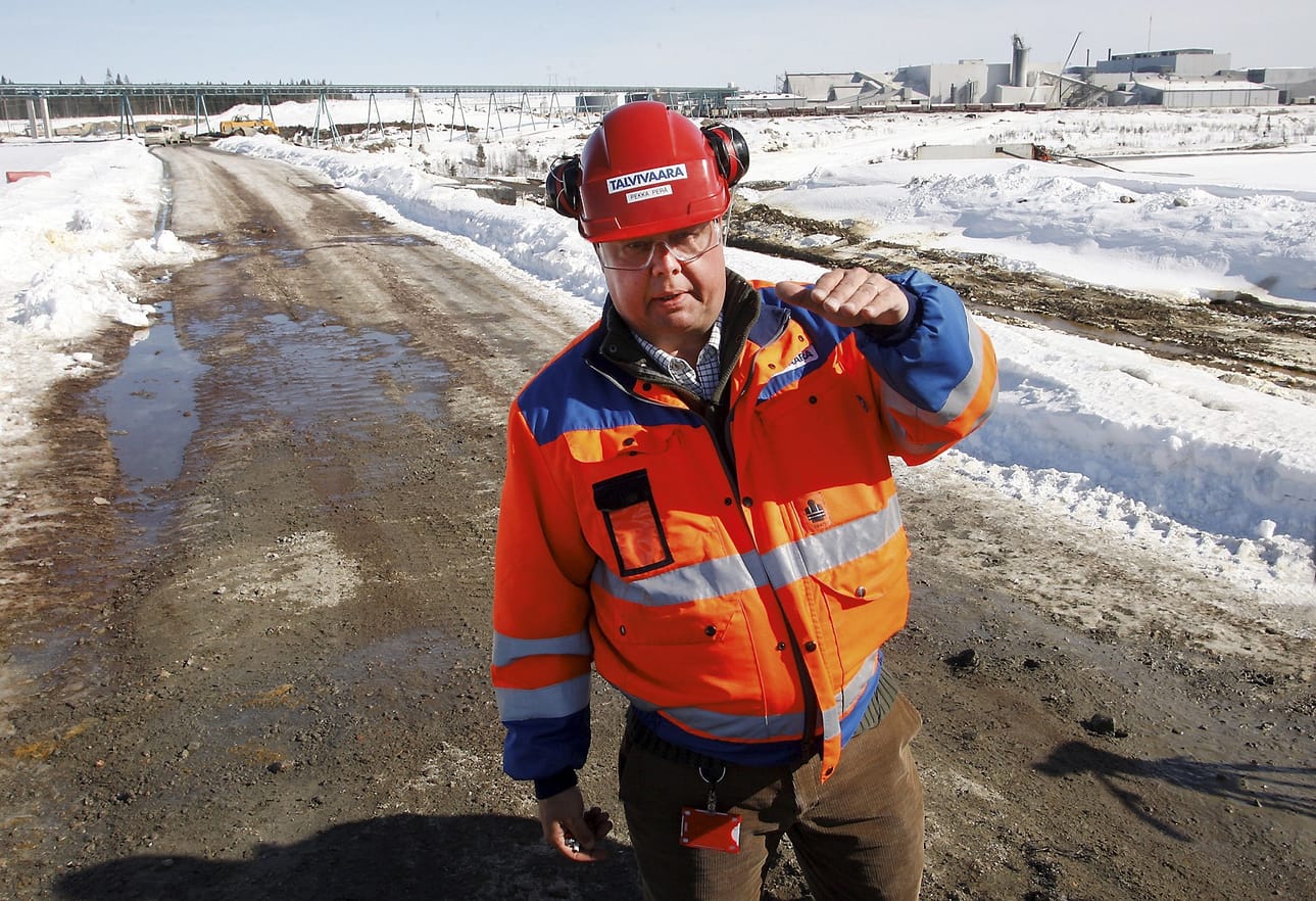 Talvivaaran Kaivososakeyhtiö henkilöityi Pekka Perään.