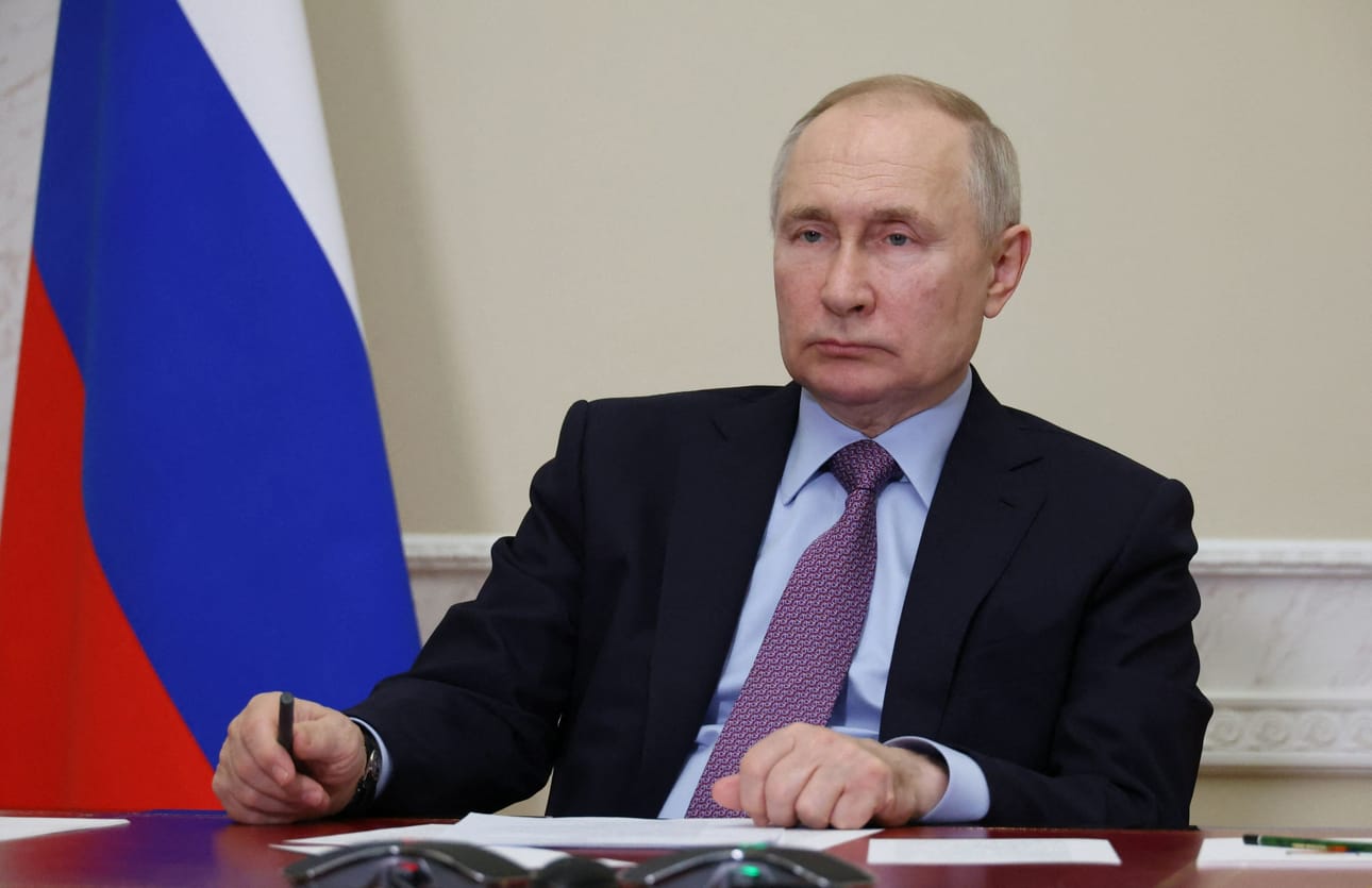 Venäjän entinen pääministeri Mihail Kasjanov kutsui viikonlopun tapahtumia lopun aluksi presidentti Vladimir Putinille (kuvassa). Arkistokuva. LEHTIKUVA / AFP