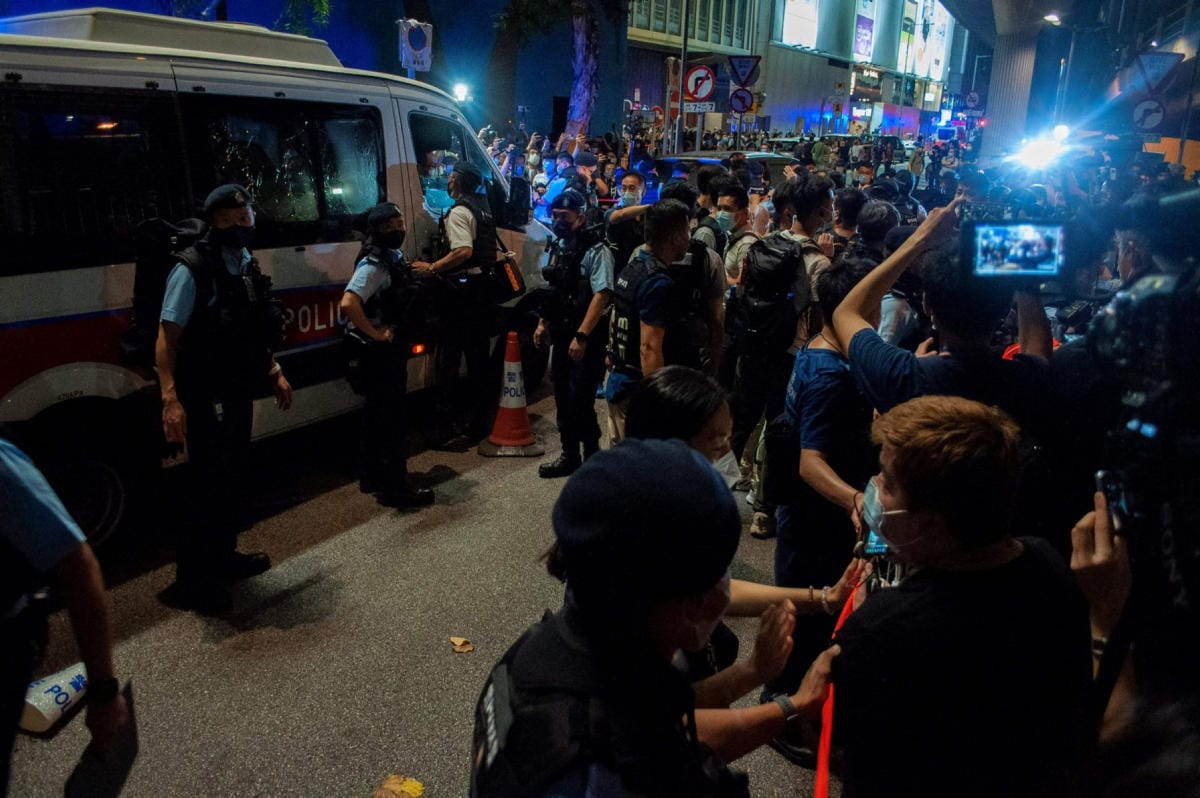 Hongkongissa näkyneet pyrki tukahduttamaan muistamisyritykset nopeasti. LEHTIKUVA