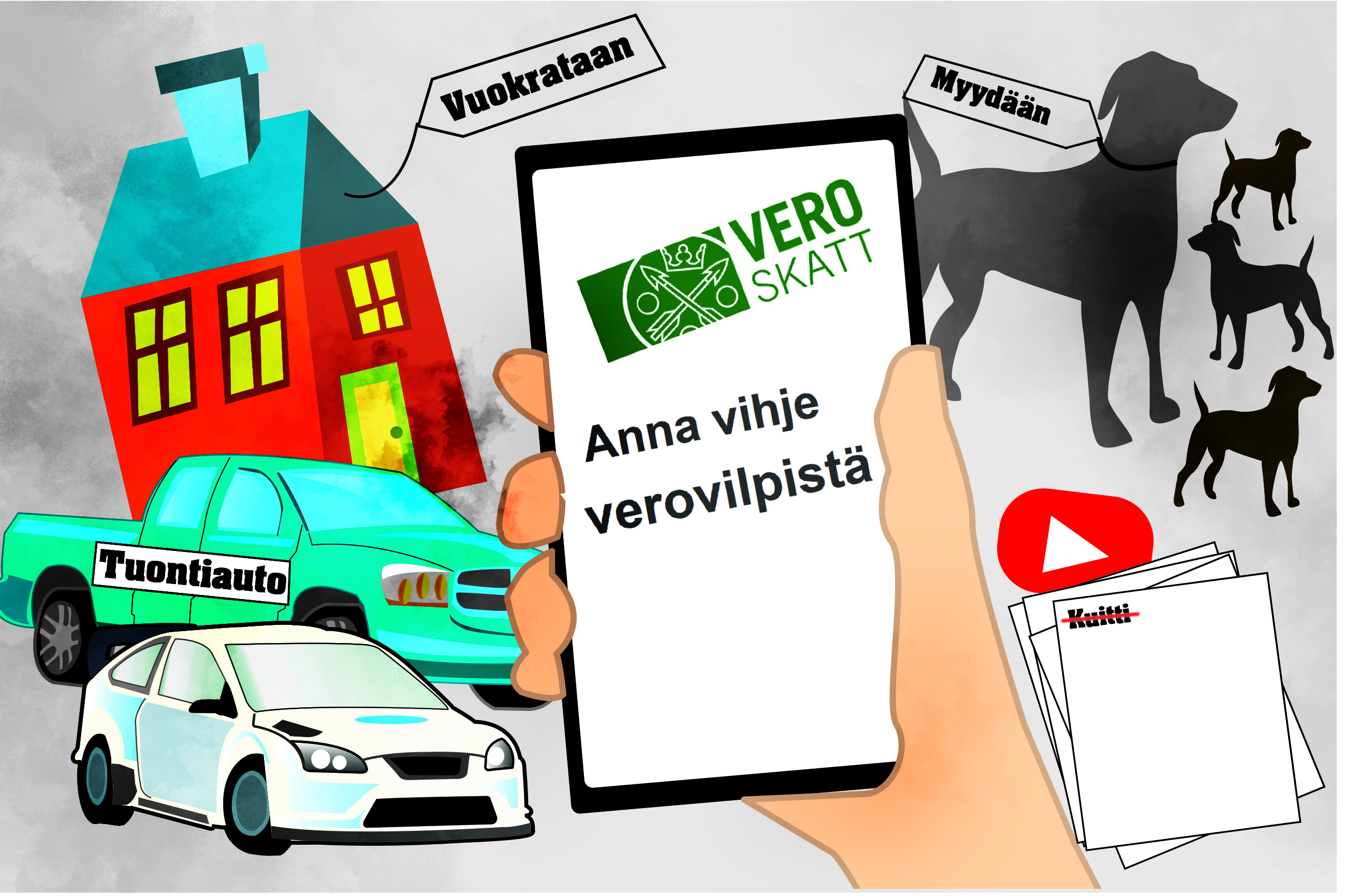 Jäikö kuitti saamatta tai vuokraako naapuri mökkiä pimeästi?  –Suomalaiset käräyttävät toisiaan verovilpeistä tasaiseen tahtiin, kaikkiin ilmiantoihin verottaja ei kuitenkaan puutu