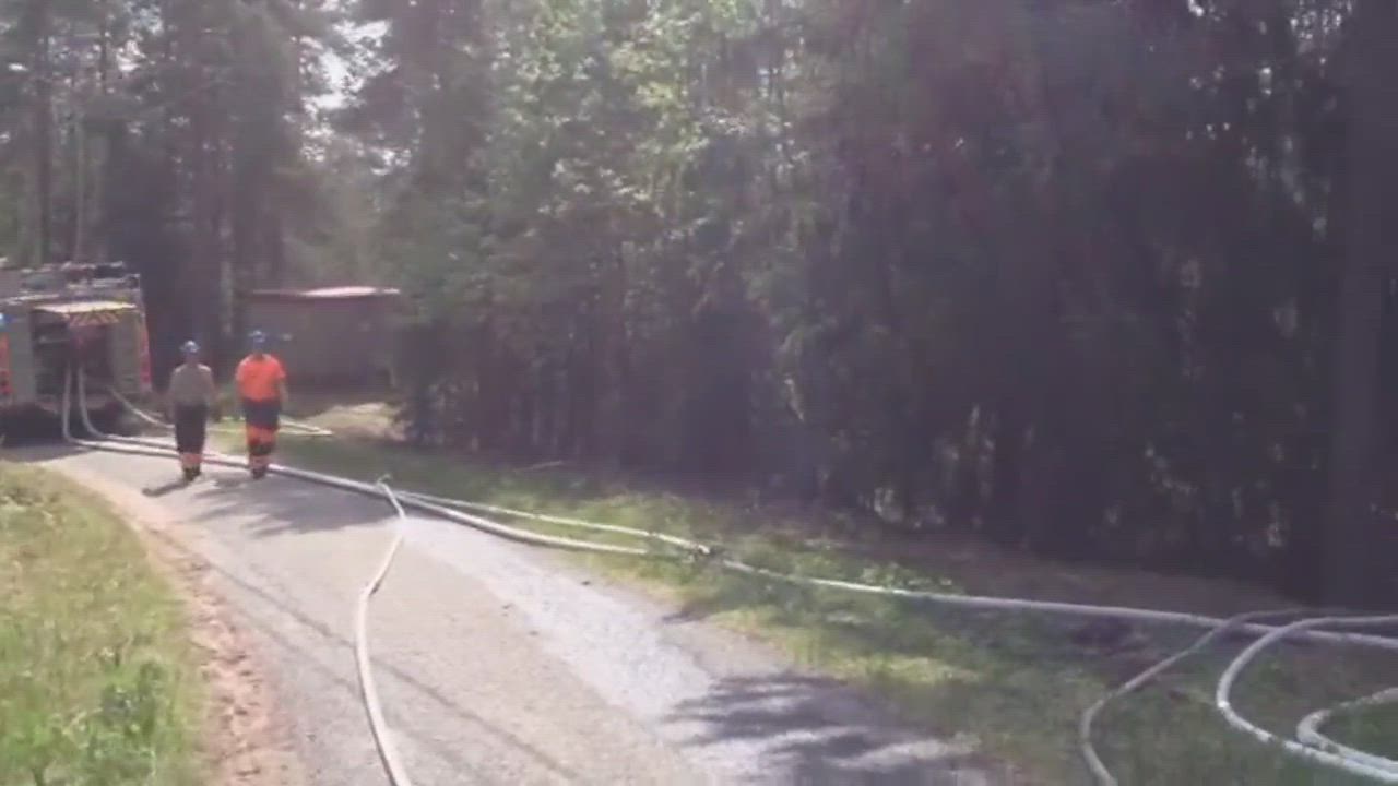 Ounasvaaran tanssilavan palo