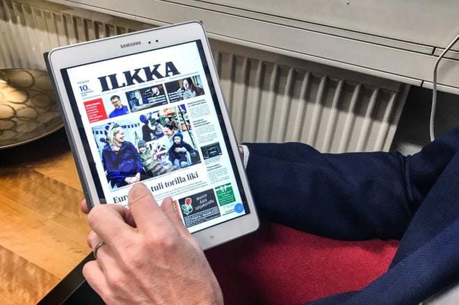 Käyttövalmiin lukulaitteen käyttökokeiluun valitaan noin 200 Ilkan lukijaa. KUVA: ANNA-PIA AHOLA