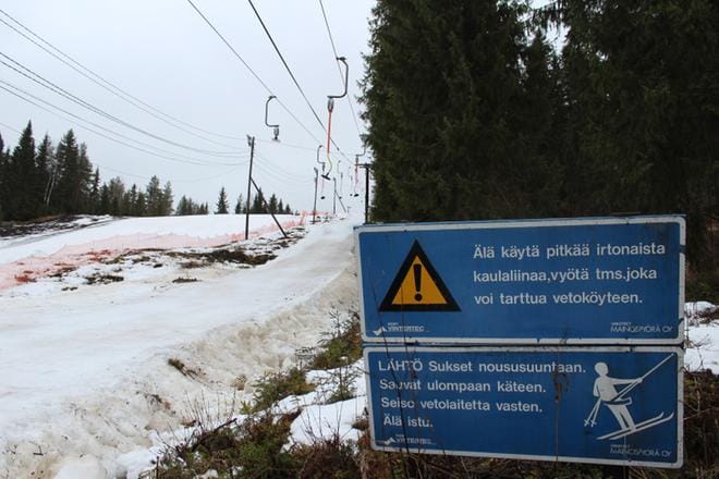 Rinnetoiminta Soinin Vuorenmaassa päättyi tältä talvelta jo karkauspäivänä eli helmikuun lopulla. ARKISTOKUVA: REIJO HEIKKILÄ