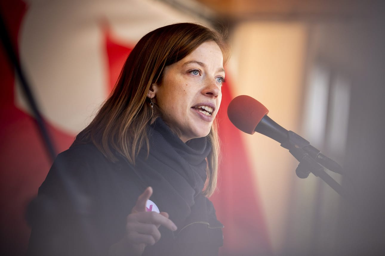 Li Anderssonin mukaan vasemmistoliiton presidentinvaaliehdokas valitaan näillä näkymin lokakuussa. LEHTIKUVA / RONI LEHTI
