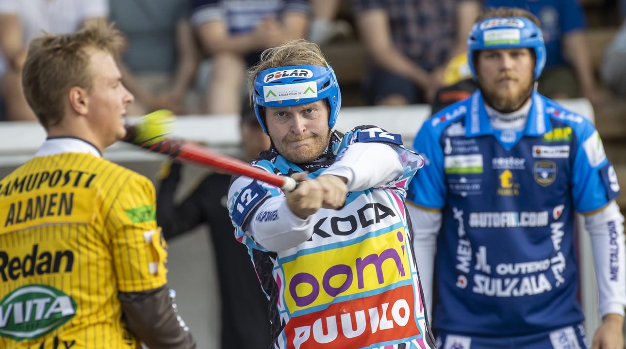 Matti Korhonen löi varsinaisella peliajalla KeKi:n ainoan juoksun ja onnistui myös kotiutuslyöntikisassa. Arkistokuva.