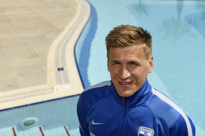 Robin Lodia ja kumppaneita odottaa Turkin Antalyassa kuuma MM-karsintaottelu tänään illalla. Kuva: Lehtikuva / Antti Aimo-Koivisto