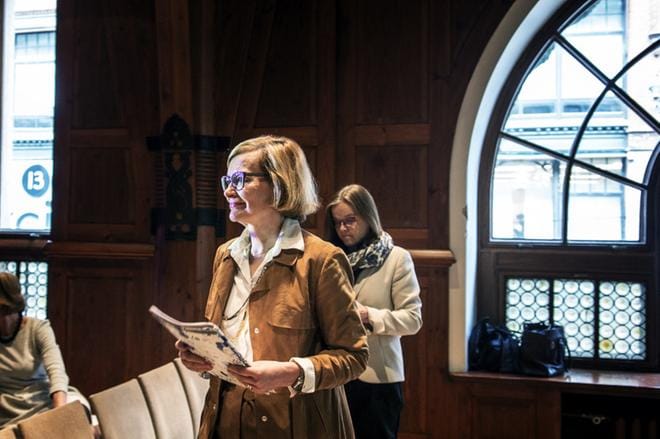 Sisäministeri Paula Risikko antaa poliisille täyden tunnustuksen Tampereen tapahtumien hoidosta. Kuvassa Risikko kuvattuna sisäisen turvallisuuden raportin julkistamistilaisuudessa lokakuun alussa. Kuva: Kimmo Penttinen